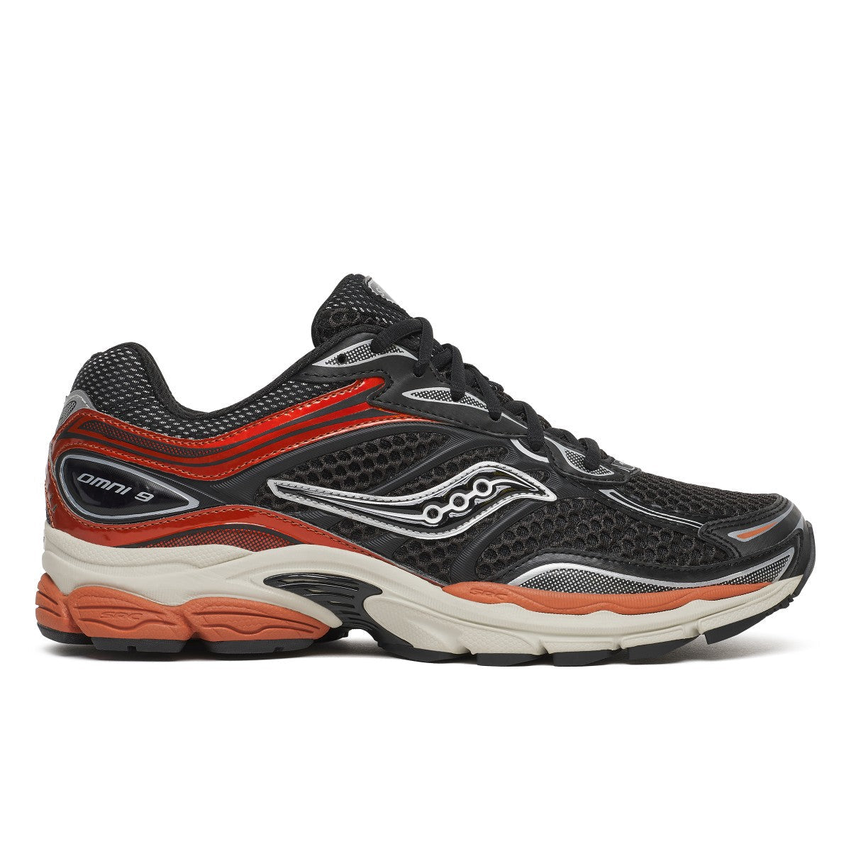 Saucony PROGRID OMNI 9 サッカニー プログリッド オムニ9 S101245-1030-BLK-RUST【メンズ スニーカー ランニングシューズ ダッドシューズ テック系 26FW】