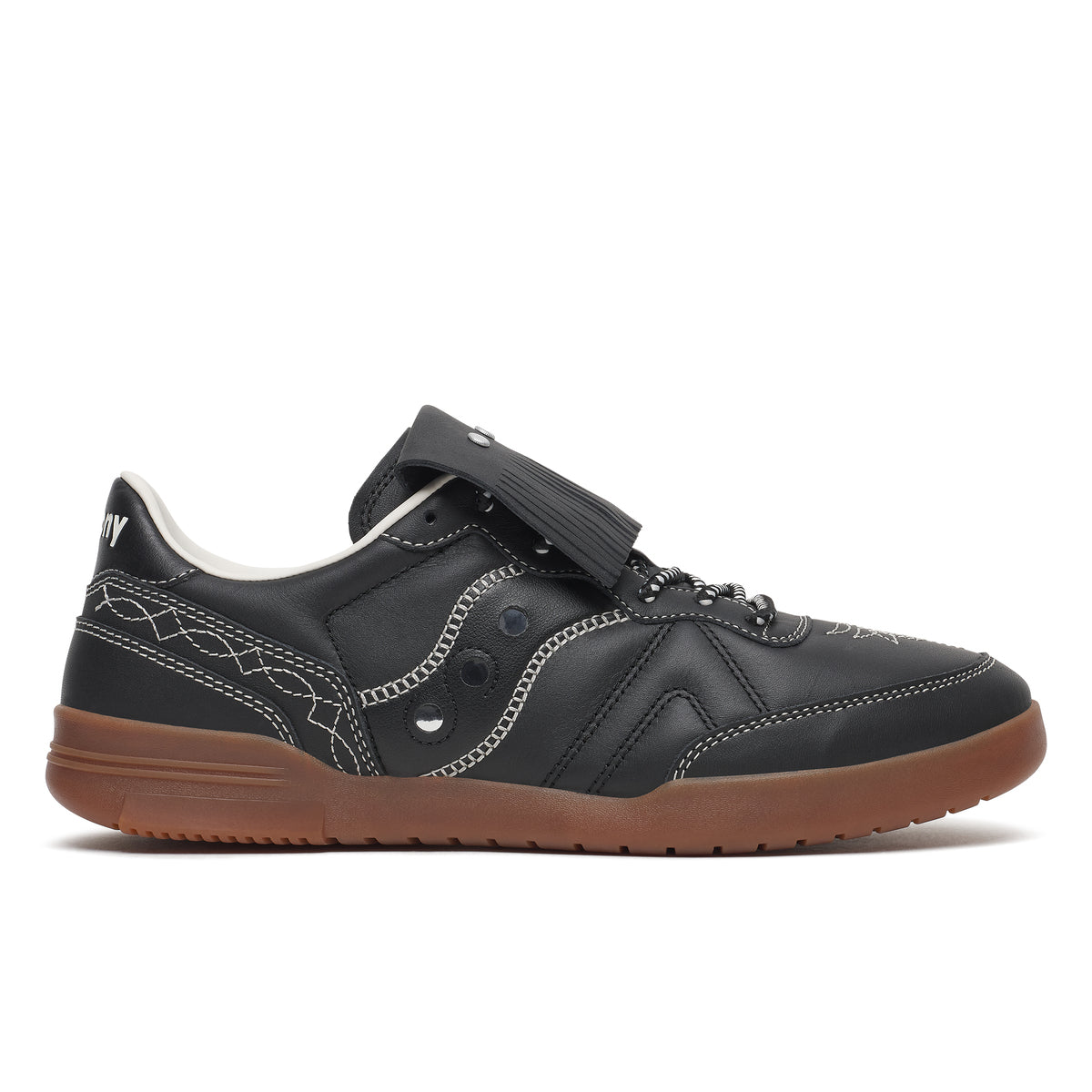 Saucony 586i SPACE COWBOY サッカニー 586i スペースカウボーイ S101246-1001-BK-GUM【メンズ スニーカー デイリーユース カジュアル レザー スエード 26FW】