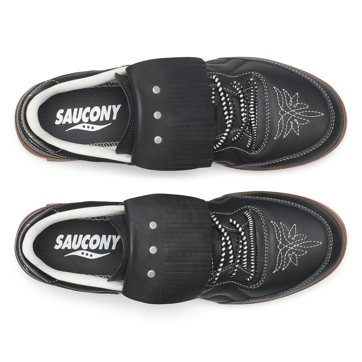 Saucony 586i SPACE COWBOY サッカニー 586i スペースカウボーイ S101246-1001-BK-GUM【メンズ スニーカー デイリーユース カジュアル レザー スエード 26FW】