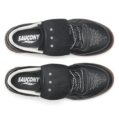 Saucony 586i SPACE COWBOY サッカニー 586i スペースカウボーイ S101246-1001-BK-GUM【メンズ スニーカー デイリーユース カジュアル レザー スエード 26FW】