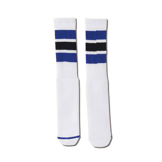 AKTR MONSTER SOCKS アクター モンスターソックス 226-011021【メンズ ソックス オールドスクール レトロカラー ラインデザイン クルーソックス 26FW】