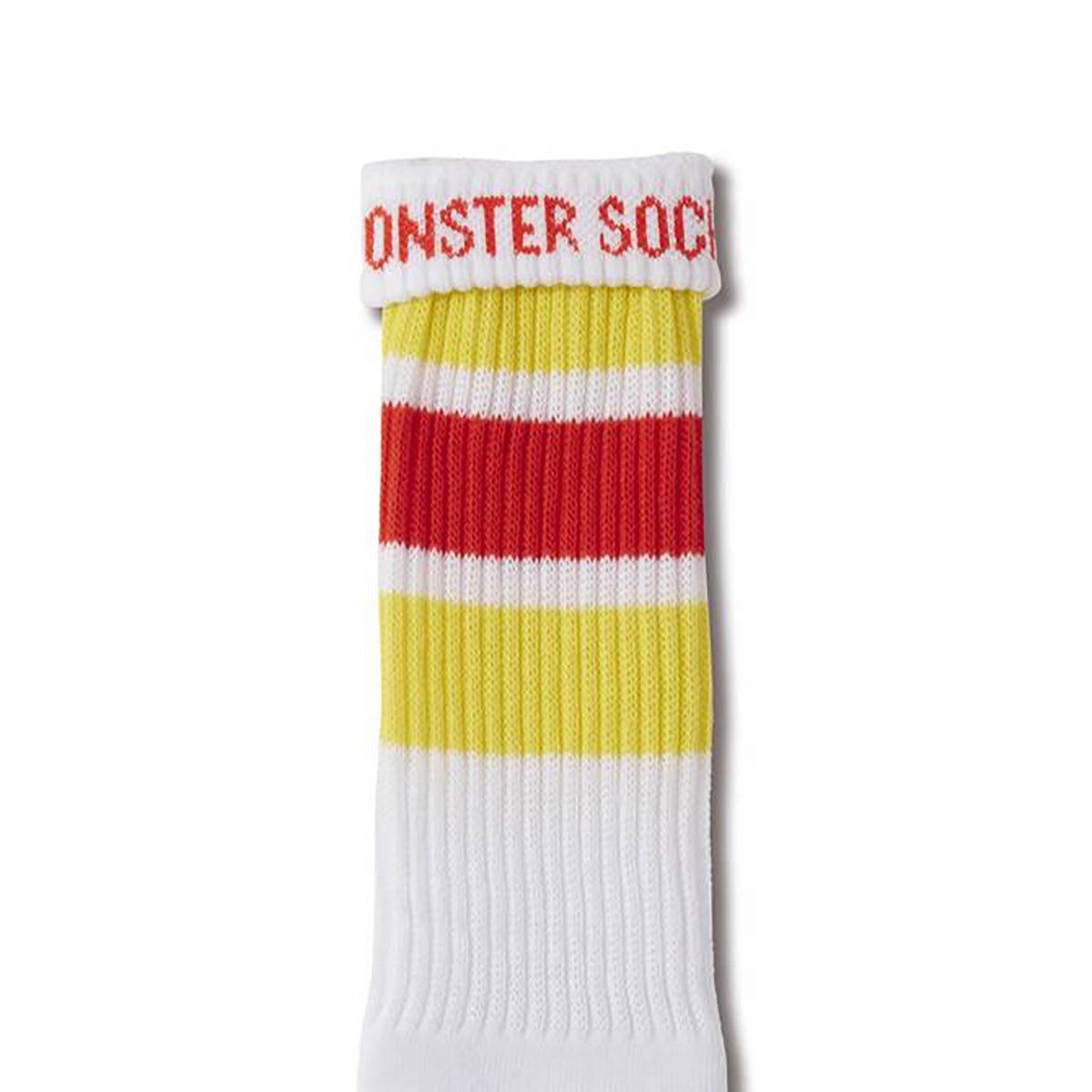 AKTR MONSTER SOCKS アクター モンスターソックス 226-011021【メンズ ソックス オールドスクール レトロカラー ラインデザイン クルーソックス 26FW】