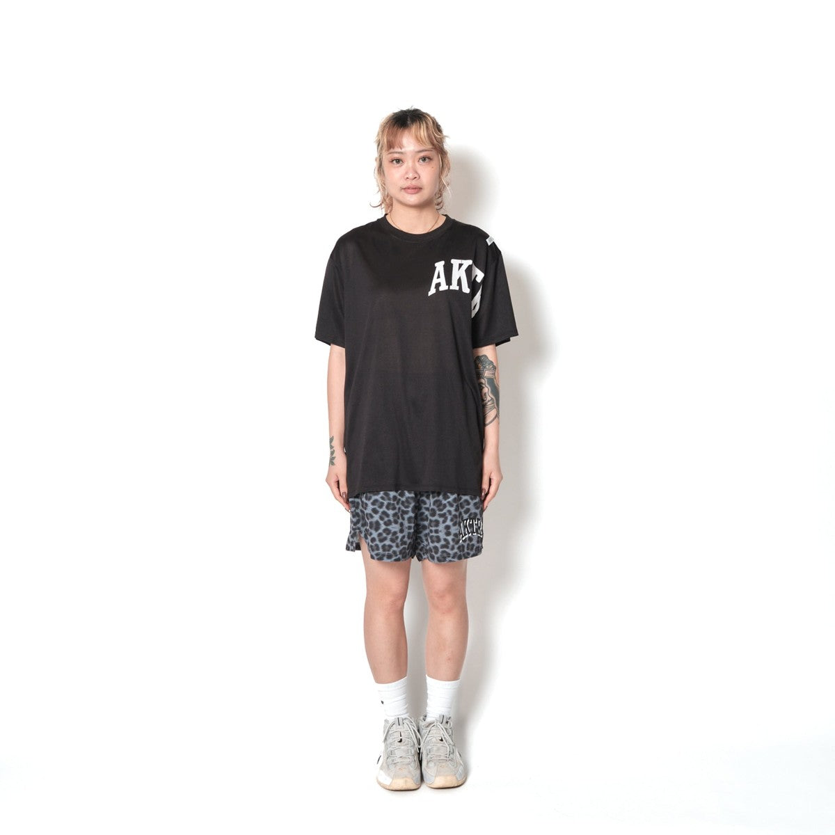 AKTR F.A. LEOPARD WIDE 5.5″ SHORTS アクター エフエー レオパード ワイド 5.5インチ ショーツ 226-023002【メンズ ショートパンツ 短パン ワイドシルエット バスケットボール ストレッチ性 26FW】