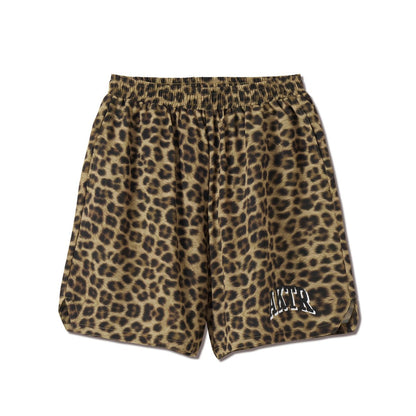 AKTR F.A. LEOPARD WIDE 5.5″ SHORTS アクター エフエー レオパード ワイド 5.5インチ ショーツ 226-023002【メンズ ショートパンツ 短パン ワイドシルエット バスケットボール ストレッチ性 26FW】
