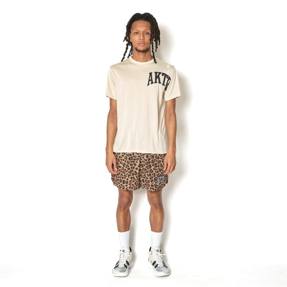 AKTR F.A. LEOPARD WIDE 5.5″ SHORTS アクター エフエー レオパード ワイド 5.5インチ ショーツ 226-023002【メンズ ショートパンツ 短パン ワイドシルエット バスケットボール ストレッチ性 26FW】