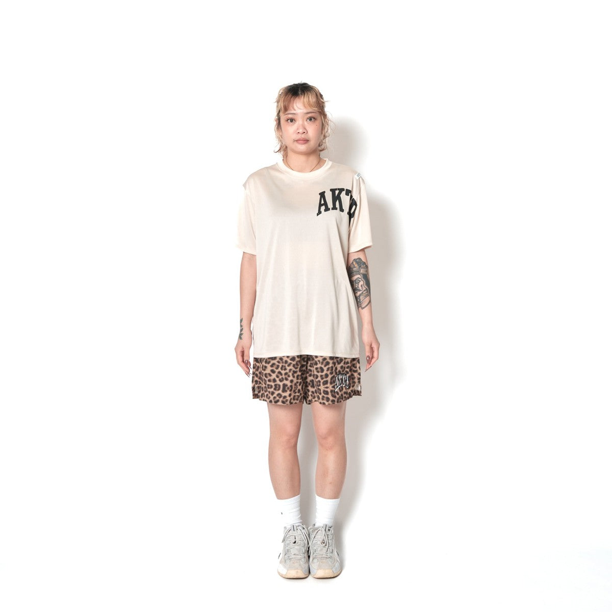 AKTR F.A. LEOPARD WIDE 5.5″ SHORTS アクター エフエー レオパード ワイド 5.5インチ ショーツ 226-023002【メンズ ショートパンツ 短パン ワイドシルエット バスケットボール ストレッチ性 26FW】