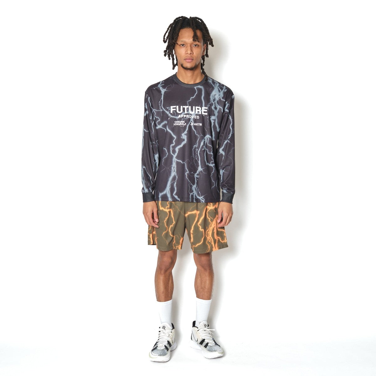 AKTR THUNDERBOLT F.A. SP L/S LOOSE TEE アクター サンダーボルト F.A. SP ロングスリーブ ルーズ ティー 226-024005【メンズ 長袖Tシャツ ロンT  メッシュ生地 軽量 26FW】