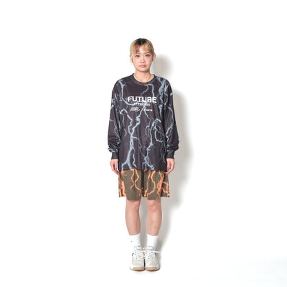 AKTR THUNDERBOLT F.A. SP L/S LOOSE TEE アクター サンダーボルト F.A. SP ロングスリーブ ルーズ ティー 226-024005【メンズ 長袖Tシャツ ロンT  メッシュ生地 軽量 26FW】