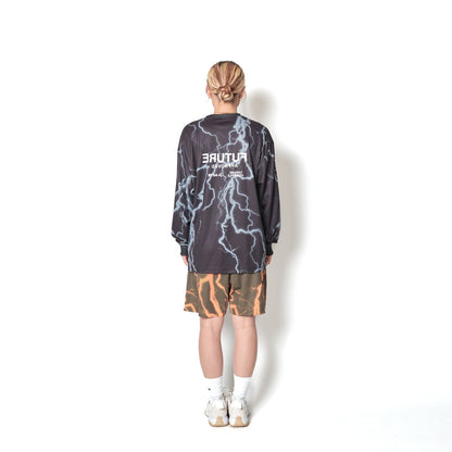 AKTR THUNDERBOLT F.A. SP L/S LOOSE TEE アクター サンダーボルト F.A. SP ロングスリーブ ルーズ ティー 226-024005【メンズ 長袖Tシャツ ロンT  メッシュ生地 軽量 26FW】
