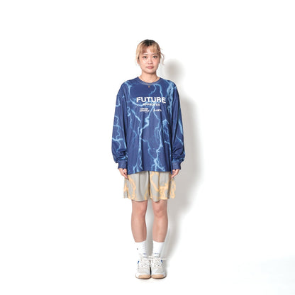 AKTR THUNDERBOLT F.A. SP L/S LOOSE TEE アクター サンダーボルト F.A. SP ロングスリーブ ルーズ ティー 226-024005【メンズ 長袖Tシャツ ロンT  メッシュ生地 軽量 26FW】