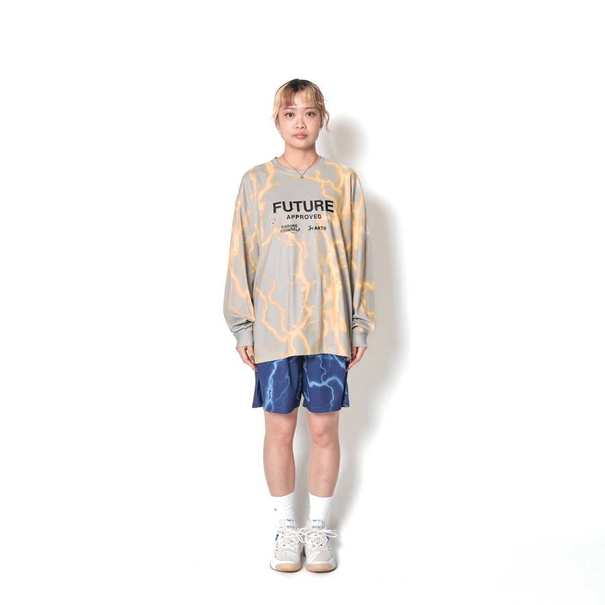 AKTR THUNDERBOLT F.A. SP L/S LOOSE TEE アクター サンダーボルト F.A. SP ロングスリーブ ルーズ ティー 226-024005【メンズ 長袖Tシャツ ロンT  メッシュ生地 軽量 26FW】