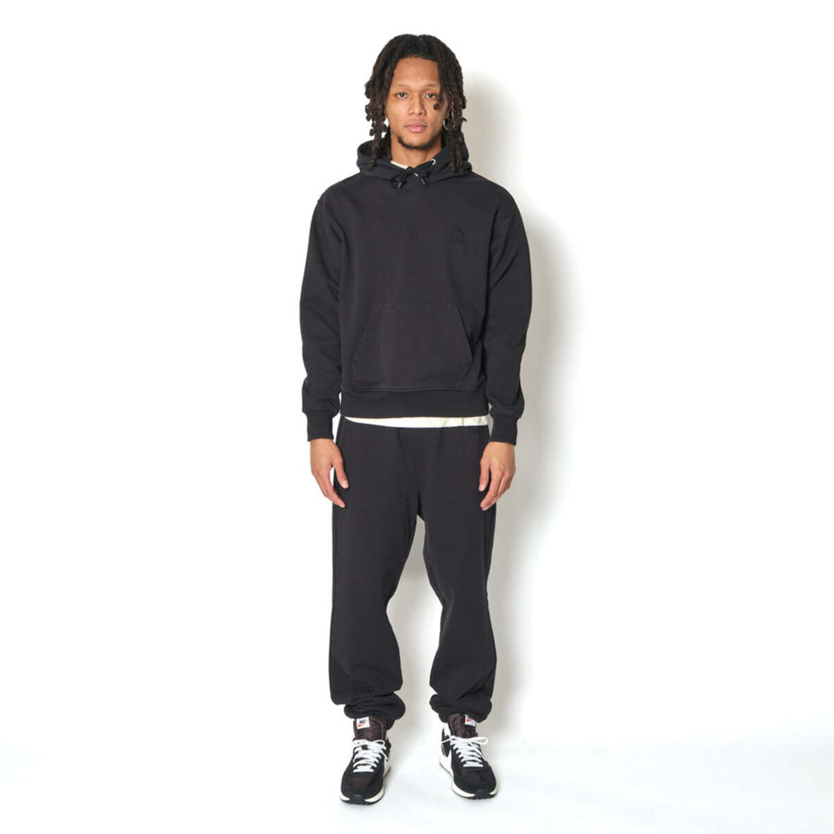 AKTR TRI-LINE AGED HOODIE アクター トライライン エイジド フーディー 226-035010【メンズ スウェットフーディー 裏毛 パーカー ヴィンテージ感 26FW】