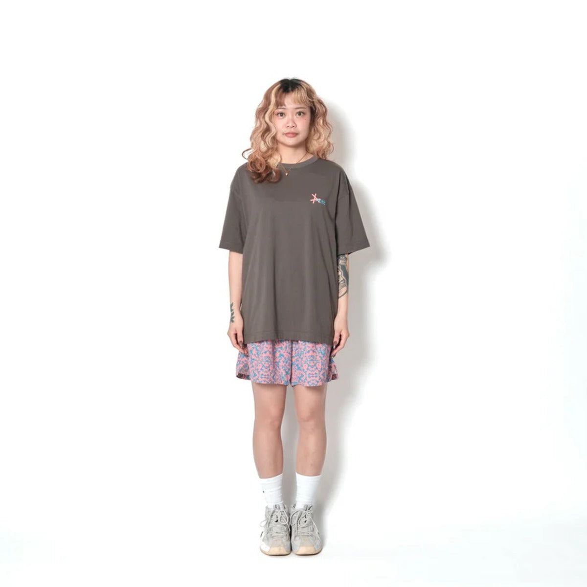 AKTR TIDELINE PHOTO T/C LOOSE TEE (CH) アクター タイドライン フォト T/C ルーズTシャツ 226-043005【メンズ 半袖 グラフィック ストリート デイリーユース 26FW】