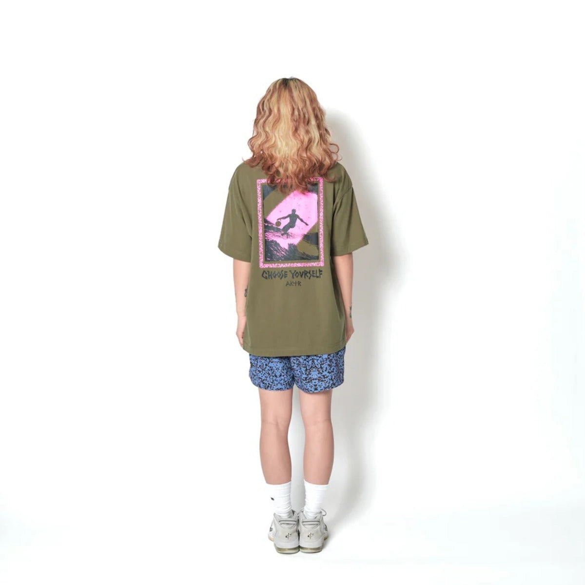 AKTR TIDELINE PHOTO T/C LOOSE TEE (OL) アクター タイドライン フォト T/C ルーズTシャツ 226-043005【メンズ 半袖 グラフィック ストリート デイリーユース 26FW】