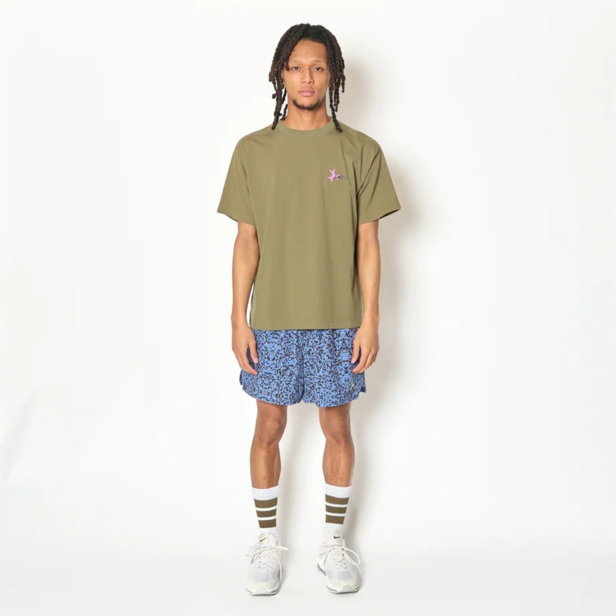 AKTR TIDELINE PHOTO T/C LOOSE TEE (OL) アクター タイドライン フォト T/C ルーズTシャツ 226-043005【メンズ 半袖 グラフィック ストリート デイリーユース 26FW】