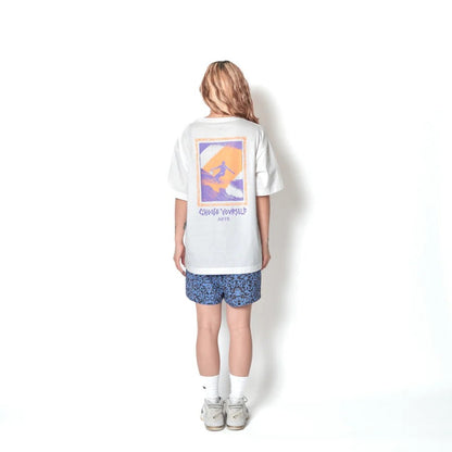 AKTR TIDELINE PHOTO T/C LOOSE TEE (WH) アクター タイドライン フォト T/C ルーズTシャツ 226-043005【メンズ 半袖 グラフィック ストリート デイリーユース 26FW】