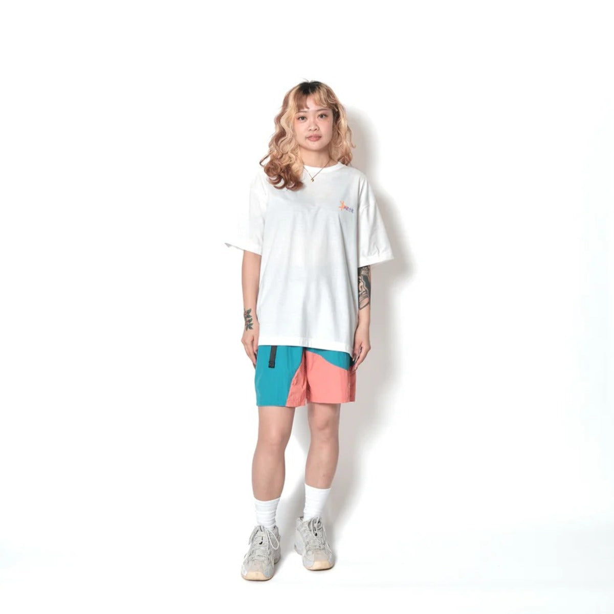 AKTR TIDELINE WAVE NYLON WIDE 5.5″ SHORTS (TL) アクター タイドライン ウェーブ ナイロン ワイド 5.5インチ ショーツ 226-046002【メンズ ショートパンツ 短パン ナイロンパンツ ワイドシルエット 26FW】