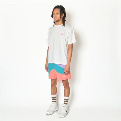 AKTR TIDELINE WAVE NYLON WIDE 5.5″ SHORTS (TL) アクター タイドライン ウェーブ ナイロン ワイド 5.5インチ ショーツ 226-046002【メンズ ショートパンツ 短パン ナイロンパンツ ワイドシルエット 26FW】
