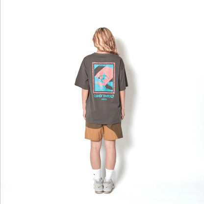 AKTR TIDELINE WAVE NYLON WIDE 5.5″ SHORTS (OL) アクター タイドライン ウェーブ ナイロン ワイド 5.5インチ ショーツ 226-046002【メンズ ショートパンツ 短パン ナイロンパンツ ワイドシルエット 26FW】