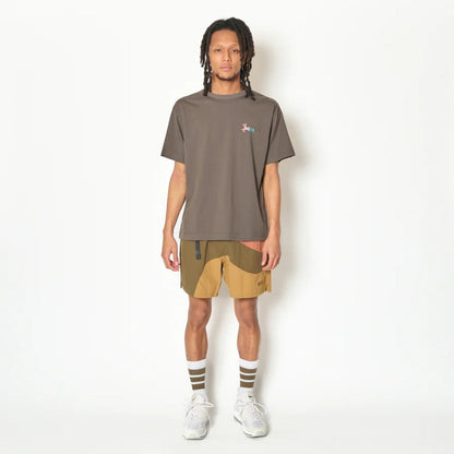 AKTR TIDELINE WAVE NYLON WIDE 5.5″ SHORTS (OL) アクター タイドライン ウェーブ ナイロン ワイド 5.5インチ ショーツ 226-046002【メンズ ショートパンツ 短パン ナイロンパンツ ワイドシルエット 26FW】
