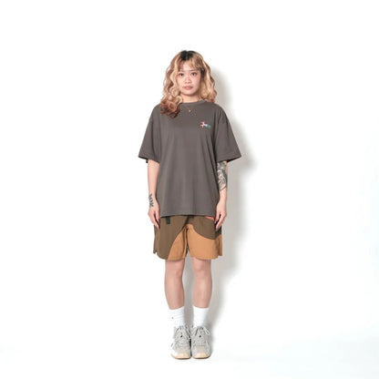 AKTR TIDELINE WAVE NYLON WIDE 5.5″ SHORTS (OL) アクター タイドライン ウェーブ ナイロン ワイド 5.5インチ ショーツ 226-046002【メンズ ショートパンツ 短パン ナイロンパンツ ワイドシルエット 26FW】