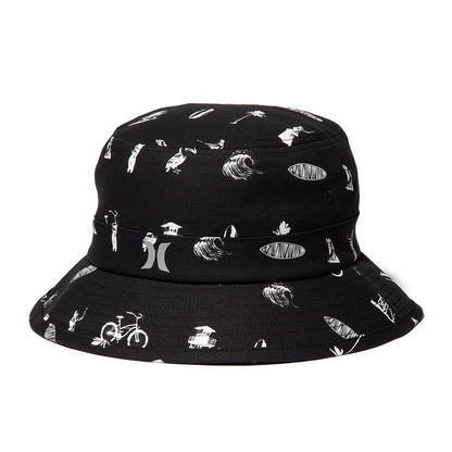 Hurley  KINETHICS PHANTOM BUCKET HAT ハーレー キネティクス ファントム バケットハット 25KTMHW021【メンズ ハット 帽子 総柄プリント ストレッチ 耐久性 26SS】