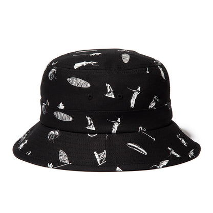 Hurley  KINETHICS PHANTOM BUCKET HAT ハーレー キネティクス ファントム バケットハット 25KTMHW021【メンズ ハット 帽子 総柄プリント ストレッチ 耐久性 26SS】