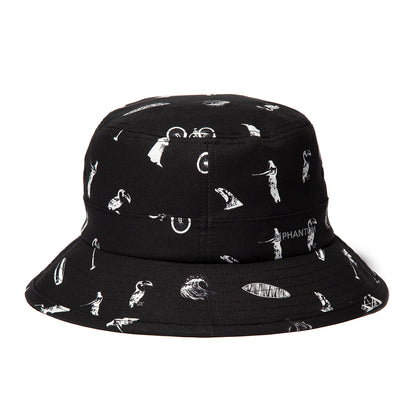 Hurley  KINETHICS PHANTOM BUCKET HAT ハーレー キネティクス ファントム バケットハット 25KTMHW021【メンズ ハット 帽子 総柄プリント ストレッチ 耐久性 26SS】
