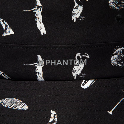 Hurley  KINETHICS PHANTOM BUCKET HAT ハーレー キネティクス ファントム バケットハット 25KTMHW021【メンズ ハット 帽子 総柄プリント ストレッチ 耐久性 26SS】