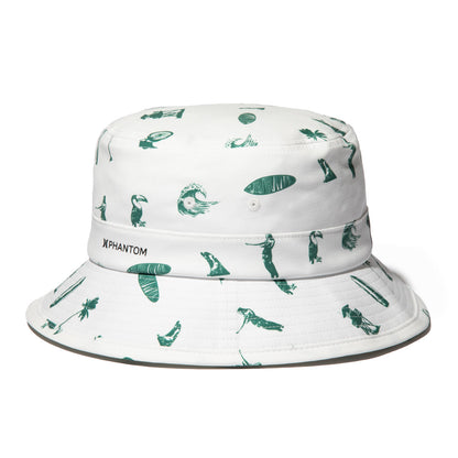 Hurley  KINETHICS PHANTOM BUCKET HAT ハーレー キネティクス ファントム バケットハット 25KTMHW021【メンズ ハット 帽子 総柄プリント ストレッチ 耐久性 26SS】