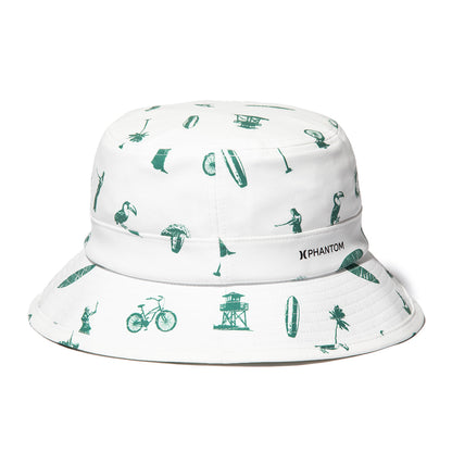 Hurley  KINETHICS PHANTOM BUCKET HAT ハーレー キネティクス ファントム バケットハット 25KTMHW021【メンズ ハット 帽子 総柄プリント ストレッチ 耐久性 26SS】
