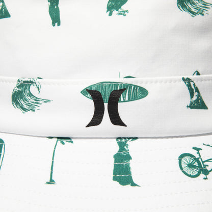 Hurley  KINETHICS PHANTOM BUCKET HAT ハーレー キネティクス ファントム バケットハット 25KTMHW021【メンズ ハット 帽子 総柄プリント ストレッチ 耐久性 26SS】