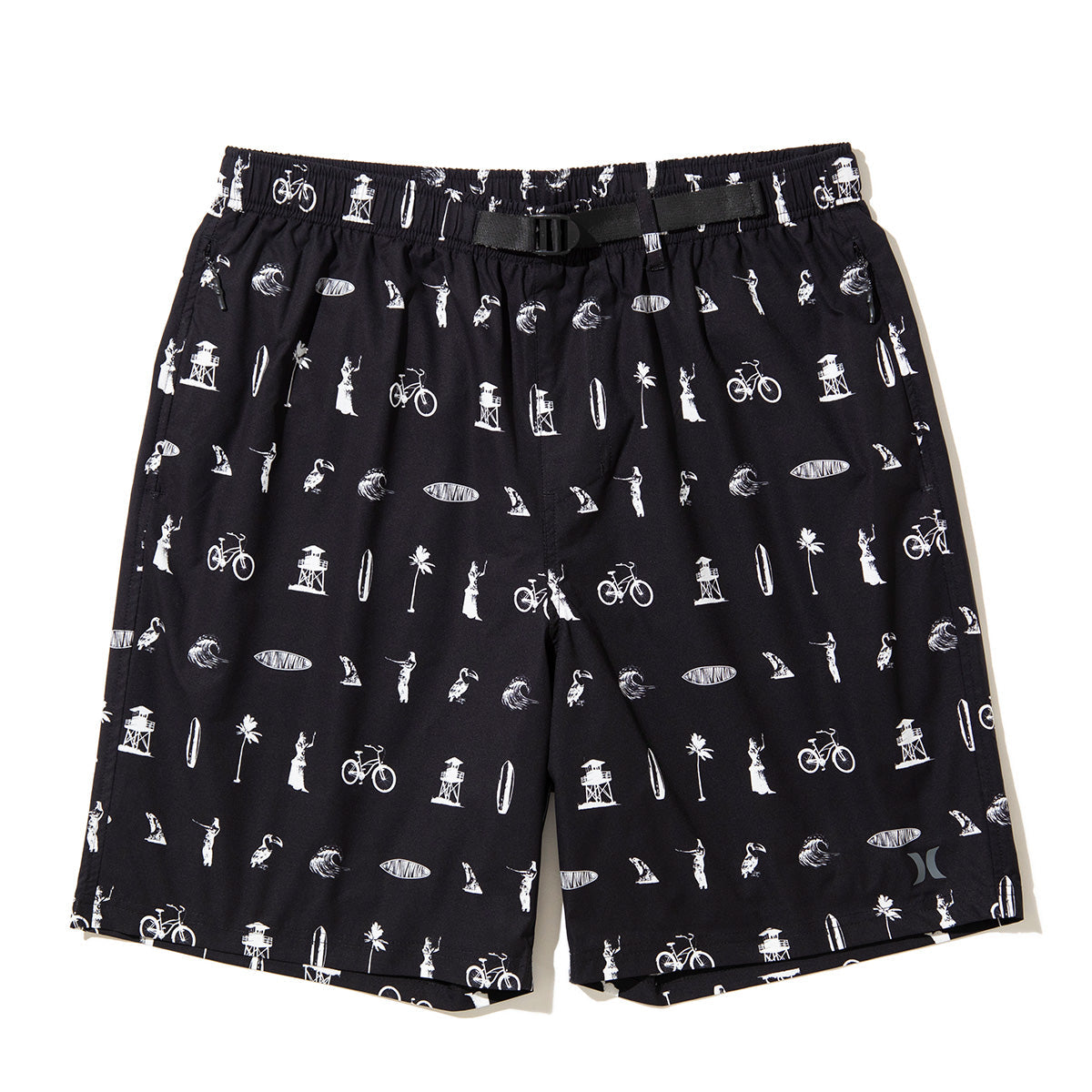 Hurley  KINETHICS PHANTOM WOVEN SHORTS ハーレー キネティクス ファントム ウーブン ショーツ 25KTMWS023【メンズ ショートパンツ 短パン 総柄プリント ストレッチ 耐久性 26SS】