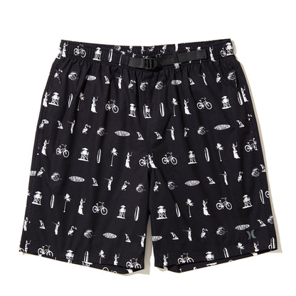 Hurley  KINETHICS PHANTOM WOVEN SHORTS ハーレー キネティクス ファントム ウーブン ショーツ 25KTMWS023【メンズ ショートパンツ 短パン 総柄プリント ストレッチ 耐久性 26SS】