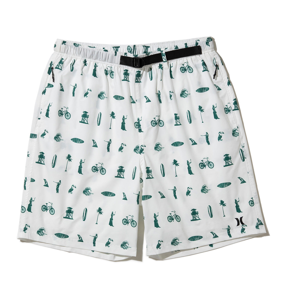 Hurley  KINETHICS PHANTOM WOVEN SHORTS ハーレー キネティクス ファントム ウーブン ショーツ 25KTMWS023【メンズ ショートパンツ 短パン 総柄プリント ストレッチ 耐久性 26SS】