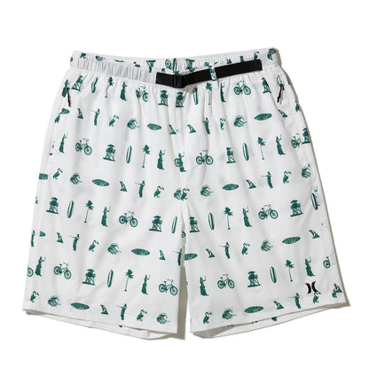 Hurley  KINETHICS PHANTOM WOVEN SHORTS ハーレー キネティクス ファントム ウーブン ショーツ 25KTMWS023【メンズ ショートパンツ 短パン 総柄プリント ストレッチ 耐久性 26SS】