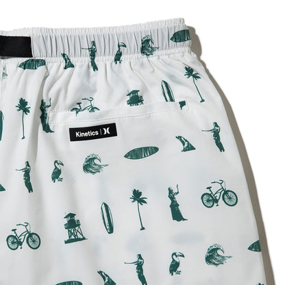 Hurley  KINETHICS PHANTOM WOVEN SHORTS ハーレー キネティクス ファントム ウーブン ショーツ 25KTMWS023【メンズ ショートパンツ 短パン 総柄プリント ストレッチ 耐久性 26SS】