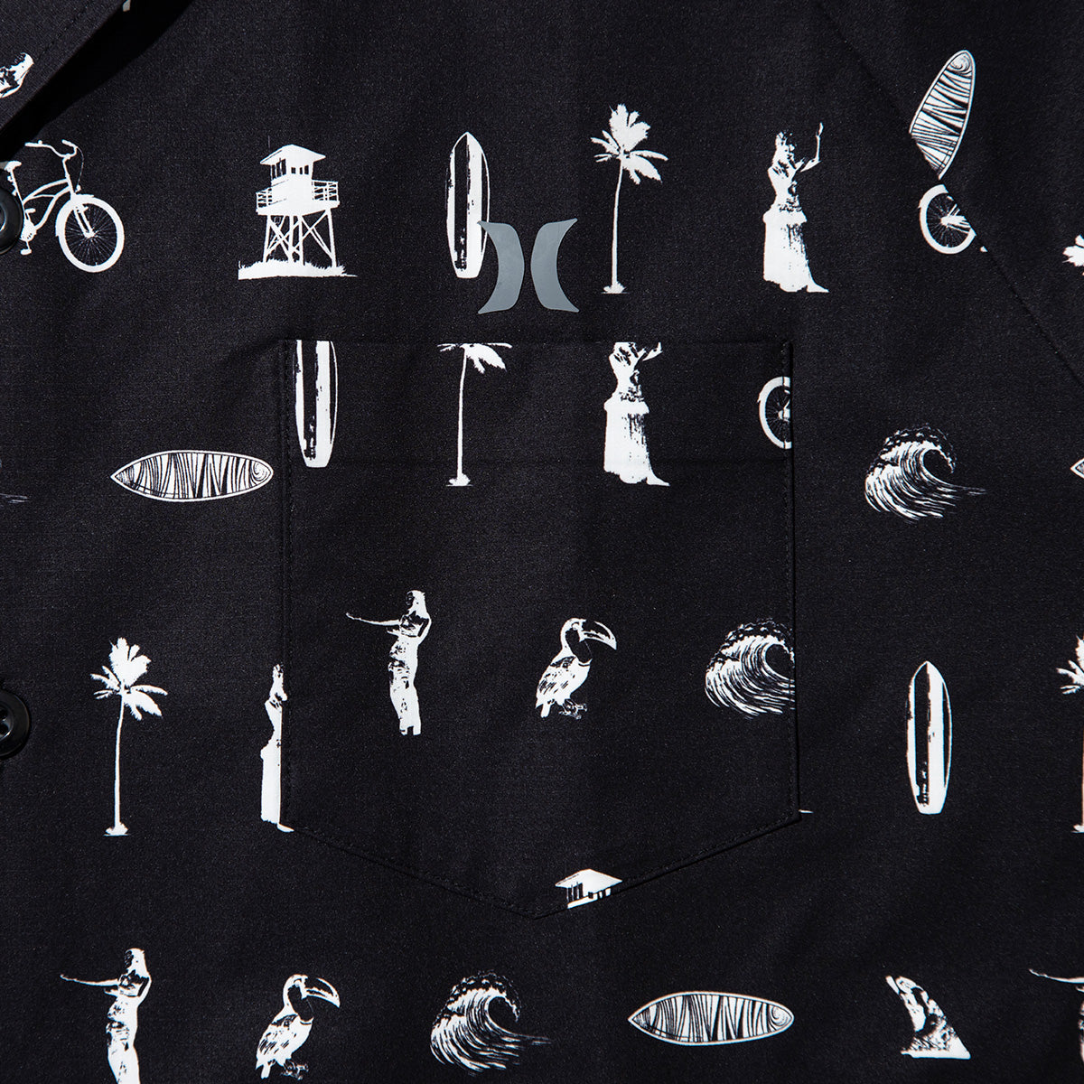 Hurley  KINETHICS PHANTOM WOVEN SHORTS ハーレー キネティクス ファントム ウーブン ショーツ 25KTMWV022【メンズ シャツ 総柄プリント ストレッチ 耐久性 26SS】