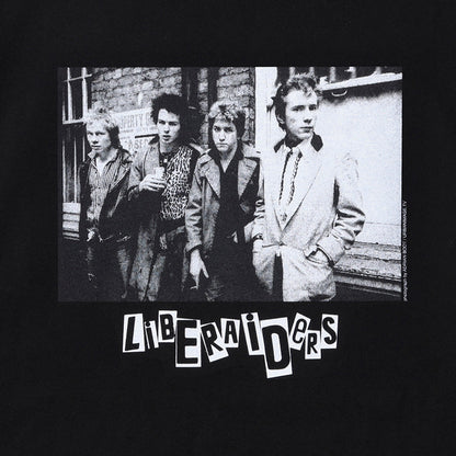 Liberaiders SEX PISTOLS TEE リベレイダース セックス・ピストルズ ティー 776012616【メンズ ロックT モノクロフォト バックプリント パンク ストリートファッション 26FW】