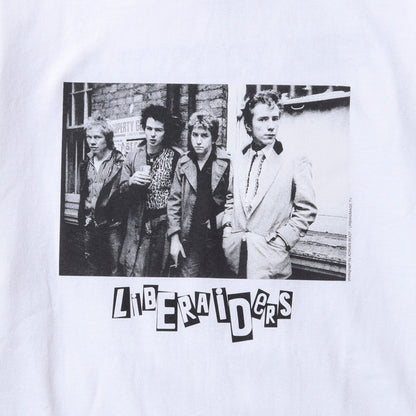 Liberaiders SEX PISTOLS TEE リベレイダース セックス・ピストルズ ティー 776012616【メンズ ロックT モノクロフォト バックプリント パンク ストリートファッション 26FW】