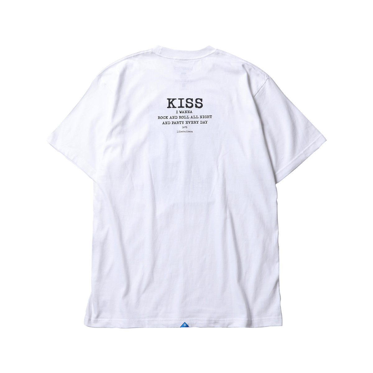 Liberaiders KISS TEE リベレイダース キッス ティー 776022616【メンズ ロックT モノクロフォト バックプリント パンク ストリートファッション 26FW】