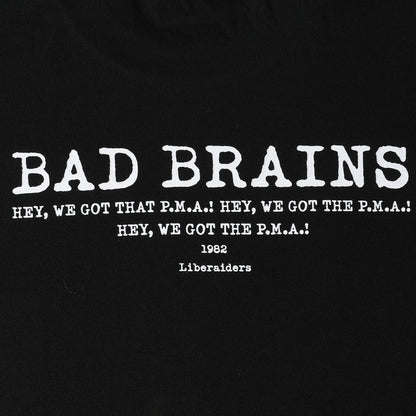 Liberaiders BAD BRAINS TEE リベレイダース バッド・ブレインズ・ティー 776032616【メンズ ロックT モノクロフォト バックプリント パンク ストリートファッション 26FW】