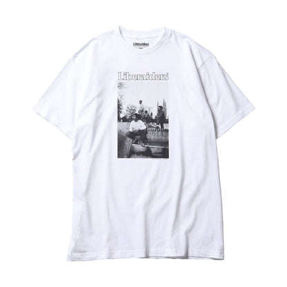 Liberaiders BAD BRAINS TEE リベレイダース バッド・ブレインズ・ティー 776032616【メンズ ロックT モノクロフォト バックプリント パンク ストリートファッション 26FW】