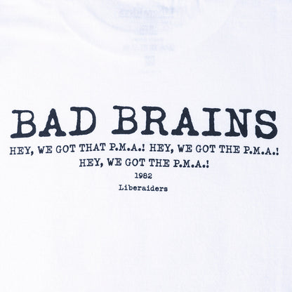 Liberaiders BAD BRAINS TEE リベレイダース バッド・ブレインズ・ティー 776032616【メンズ ロックT モノクロフォト バックプリント パンク ストリートファッション 26FW】