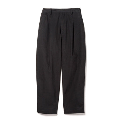 Sandinista Gentleman Tuck Pants サンディニスタ ジェントルマン タック パンツ 60426WA03-BT【メンズ タックパンツ 高密度 コンパクトヤーン 馬布 シルケット加工 26FW】