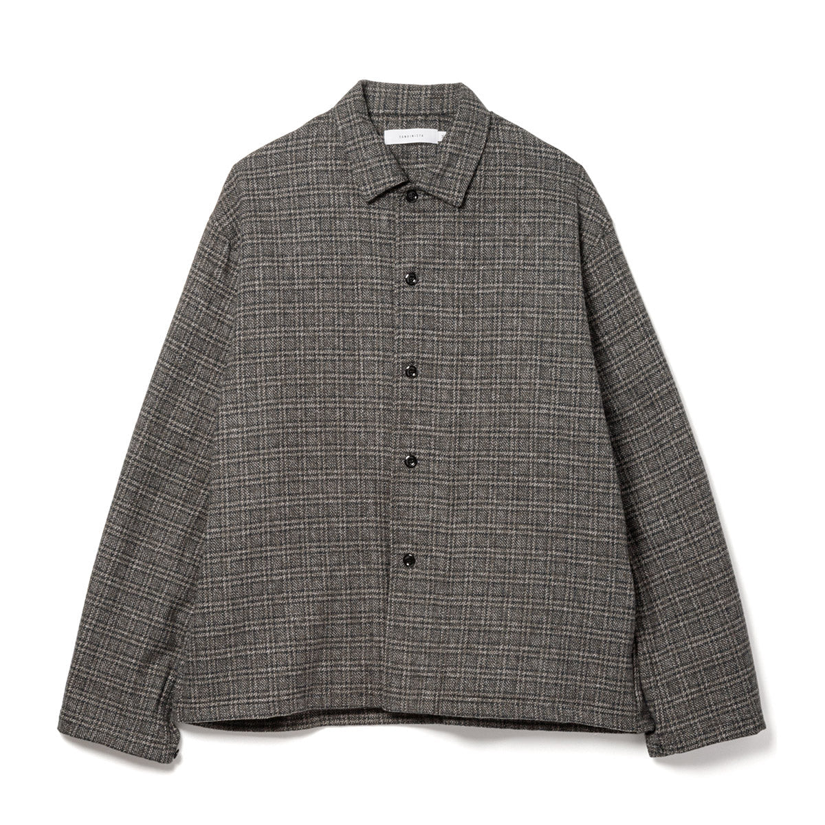 Sandinista Cotton Tweed Check Shirt Jacket サンディニスタ コットン ツイード チェック シャツ ジャケット 60426WA05-TP【メンズ コットンツイード チェック シャツジャケット 26FW】