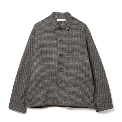 Sandinista Cotton Tweed Check Shirt Jacket サンディニスタ コットン ツイード チェック シャツ ジャケット 60426WA05-TP【メンズ コットンツイード チェック シャツジャケット 26FW】