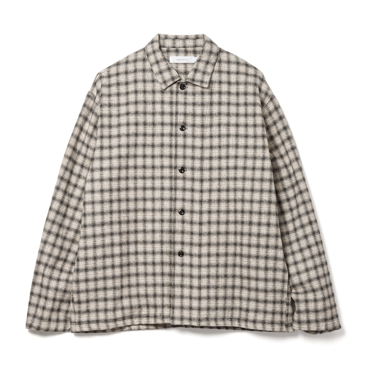 Sandinista Cotton Tweed Check Shirt Jacket サンディニスタ コットン ツイード チェック シャツ ジャケット 60426WA05-TP【メンズ コットンツイード チェック シャツジャケット 26FW】