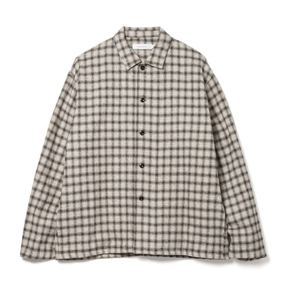 Sandinista Cotton Tweed Check Shirt Jacket サンディニスタ コットン ツイード チェック シャツ ジャケット 60426WA05-TP【メンズ コットンツイード チェック シャツジャケット 26FW】