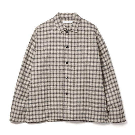 Sandinista Cotton Tweed Check Shirt Jacket サンディニスタ コットン ツイード チェック シャツ ジャケット 60426WA05-TP【メンズ コットンツイード チェック シャツジャケット 26FW】